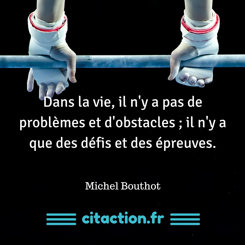 Dans La Vie Il N Y A Pas De Problemes Et D Obstacles Il N Y